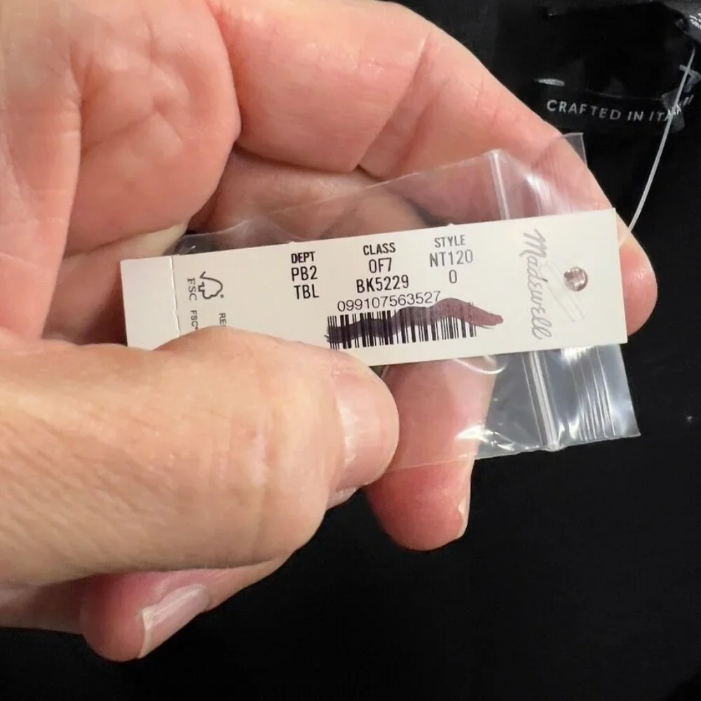 Madewell Womens $298 Blazer Coat in Insuluxe Fabric Black Size 0 NT120 - Picture 11 of 11